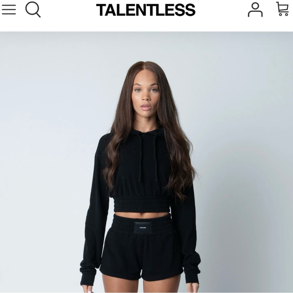 TALENTLESS BOXING HOODIE - Size L - BLACK